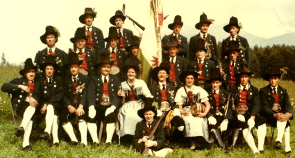 Schützenkompanie Gnadenwald in den 60er Jahren